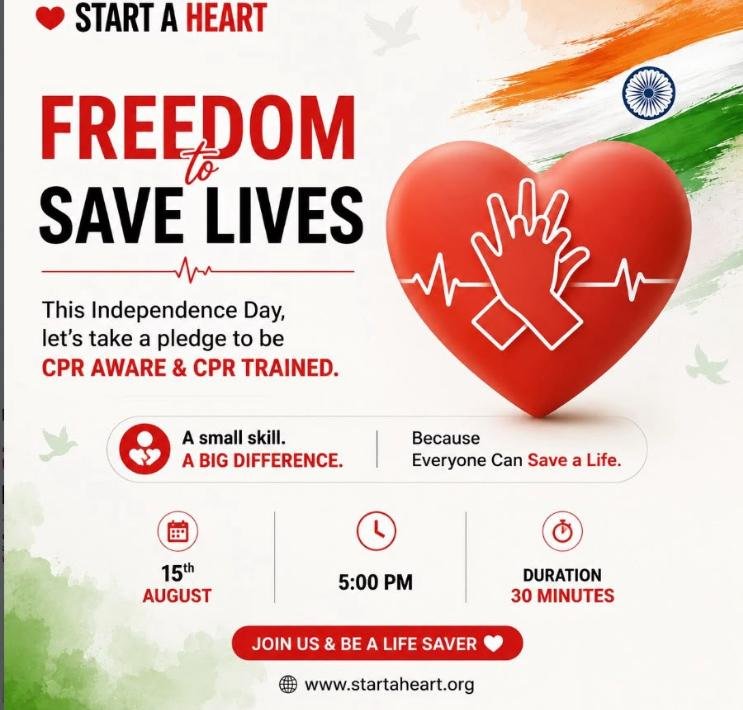 🇮🇳 Celebrate Freedom. Learn to Save a Life.